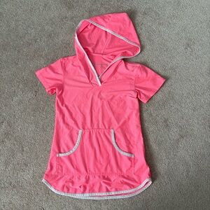 Free Country Pink coverup with White Trim